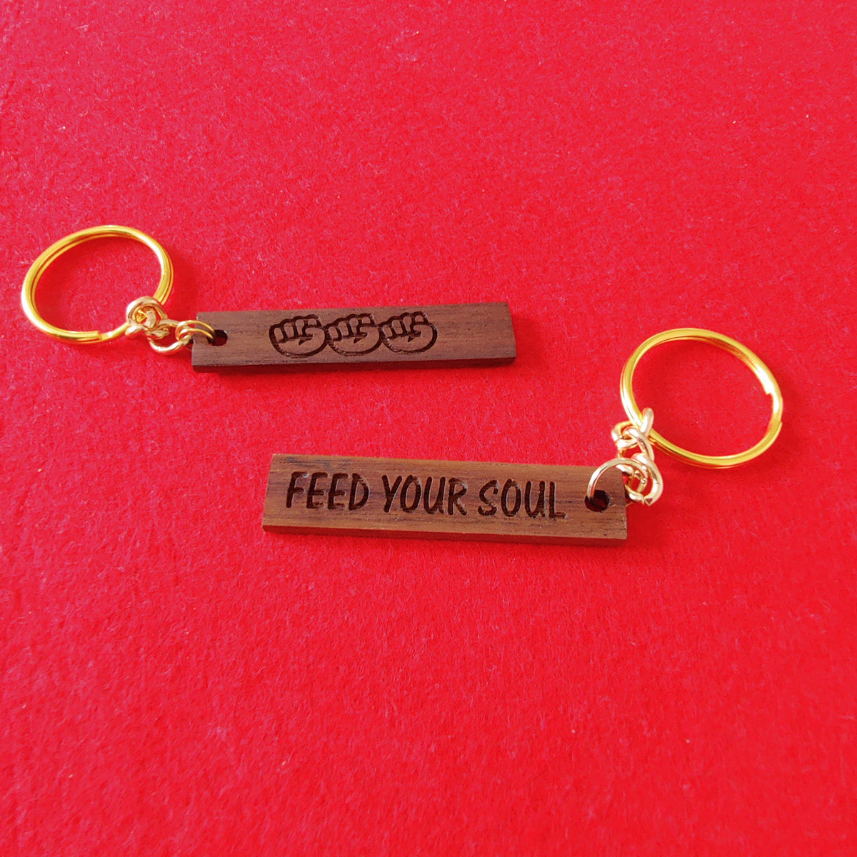 Reclaimed Hardwood Inspiration Keychain