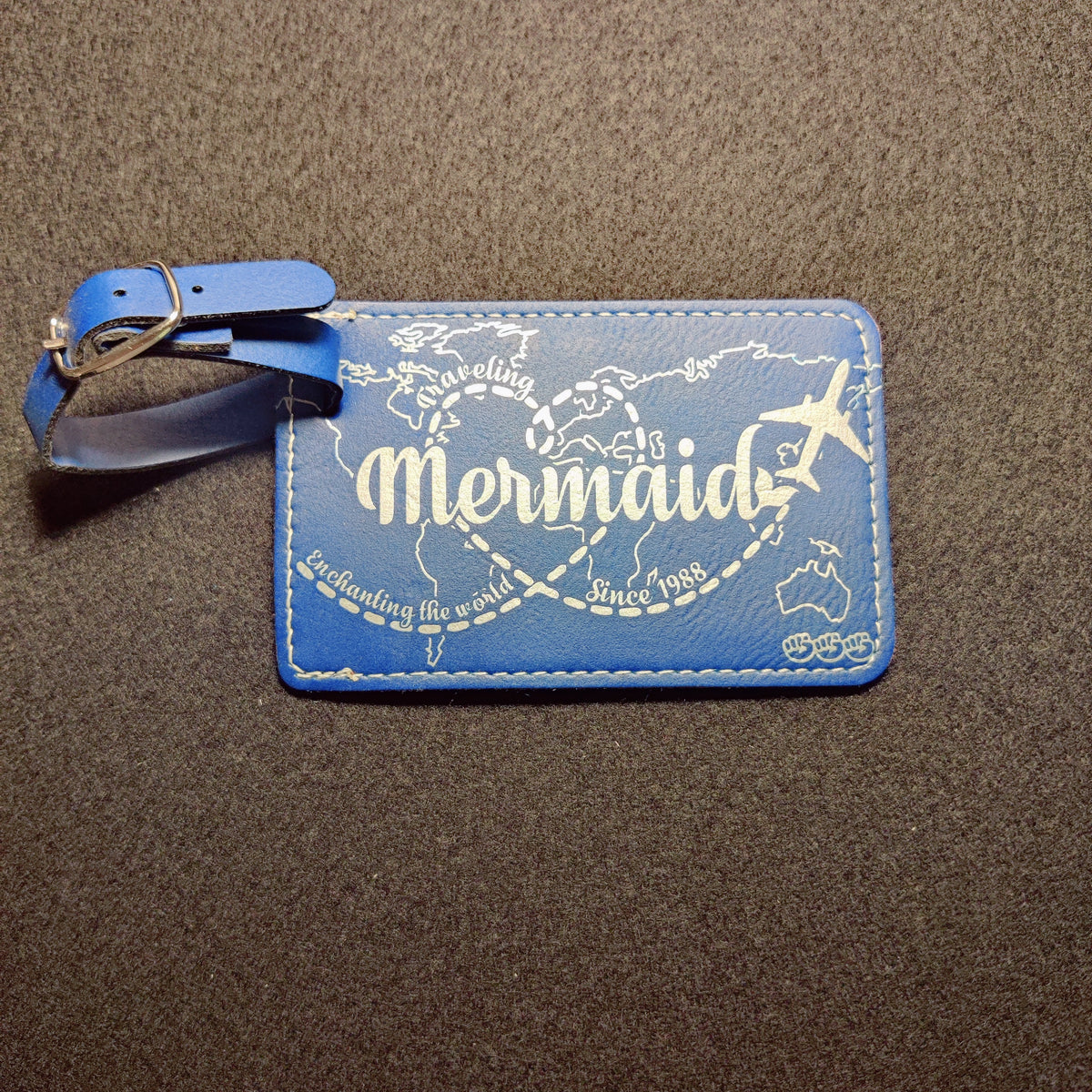 Traveling Mermaid Luggage Tag