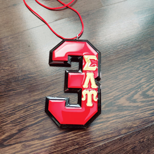 SLU Glass Glazed Number Tiki