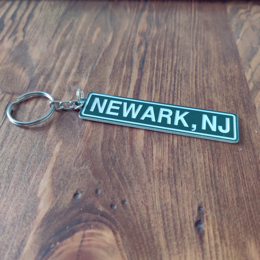 Custom Engraved Street Sign Keychain | Personalized Street or Zip Code