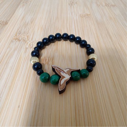 Glass Glazed Hummingbird Bracelet
