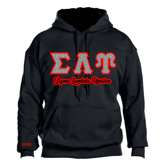 Sigma Lambda Upsilon Fabric Press Letter Hoodie