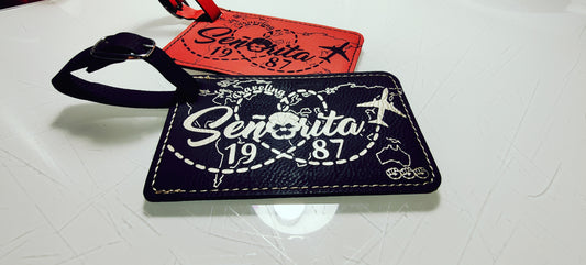Traveling Señorita Luggage Tag