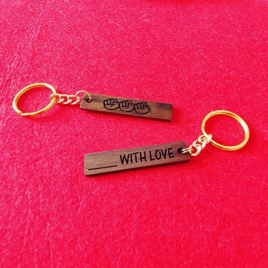 Reclaimed Hardwood Inspiration Keychain