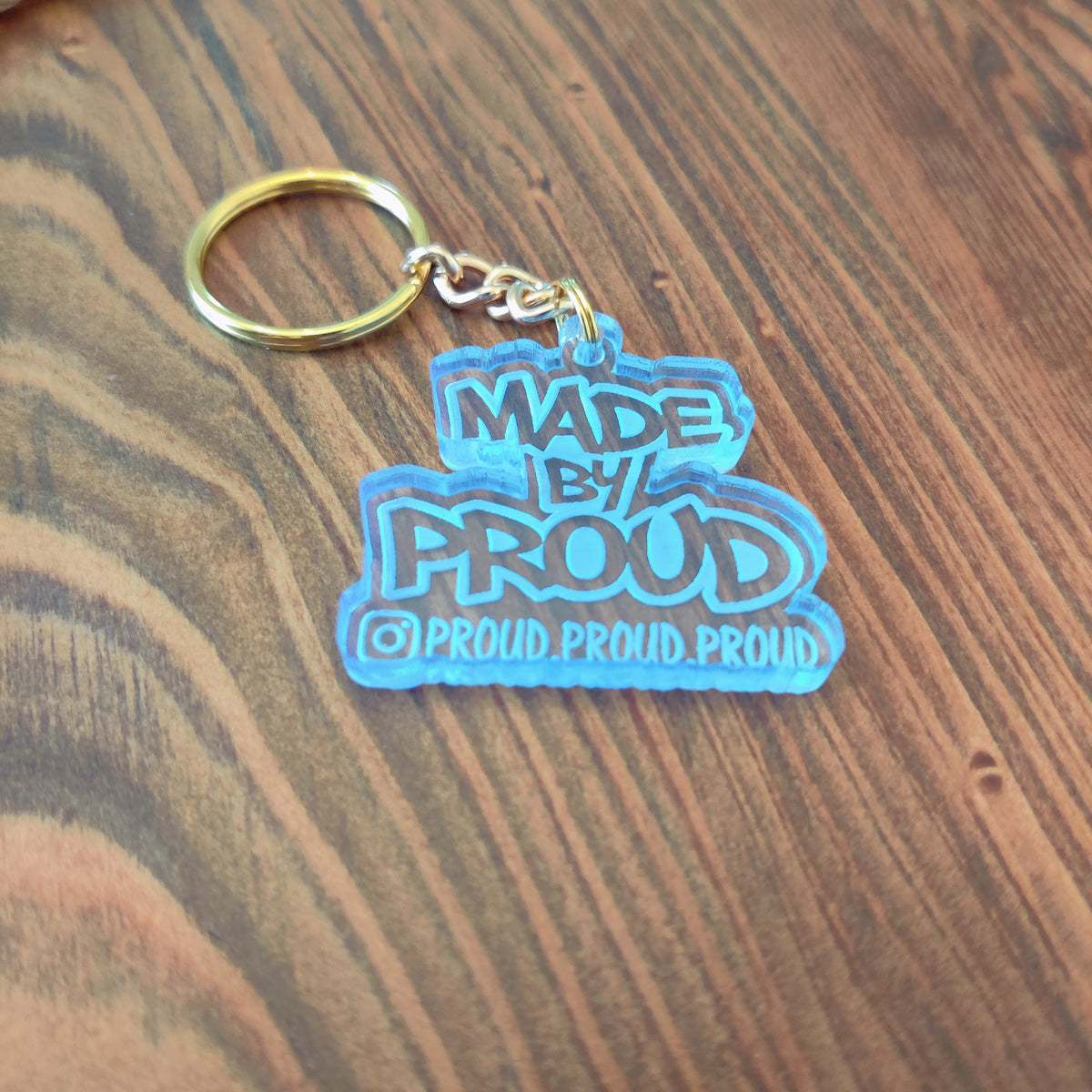 Made By Proud Acrylic Keychain