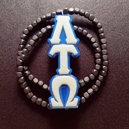 Handcrafted LTO Wooden Greek Tiki Necklace | Glass Glazed