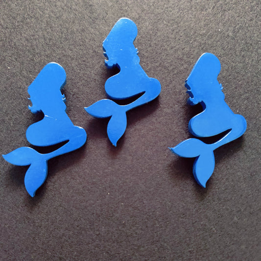 Limited Edition Wooden Mermaid Silhouette Pin