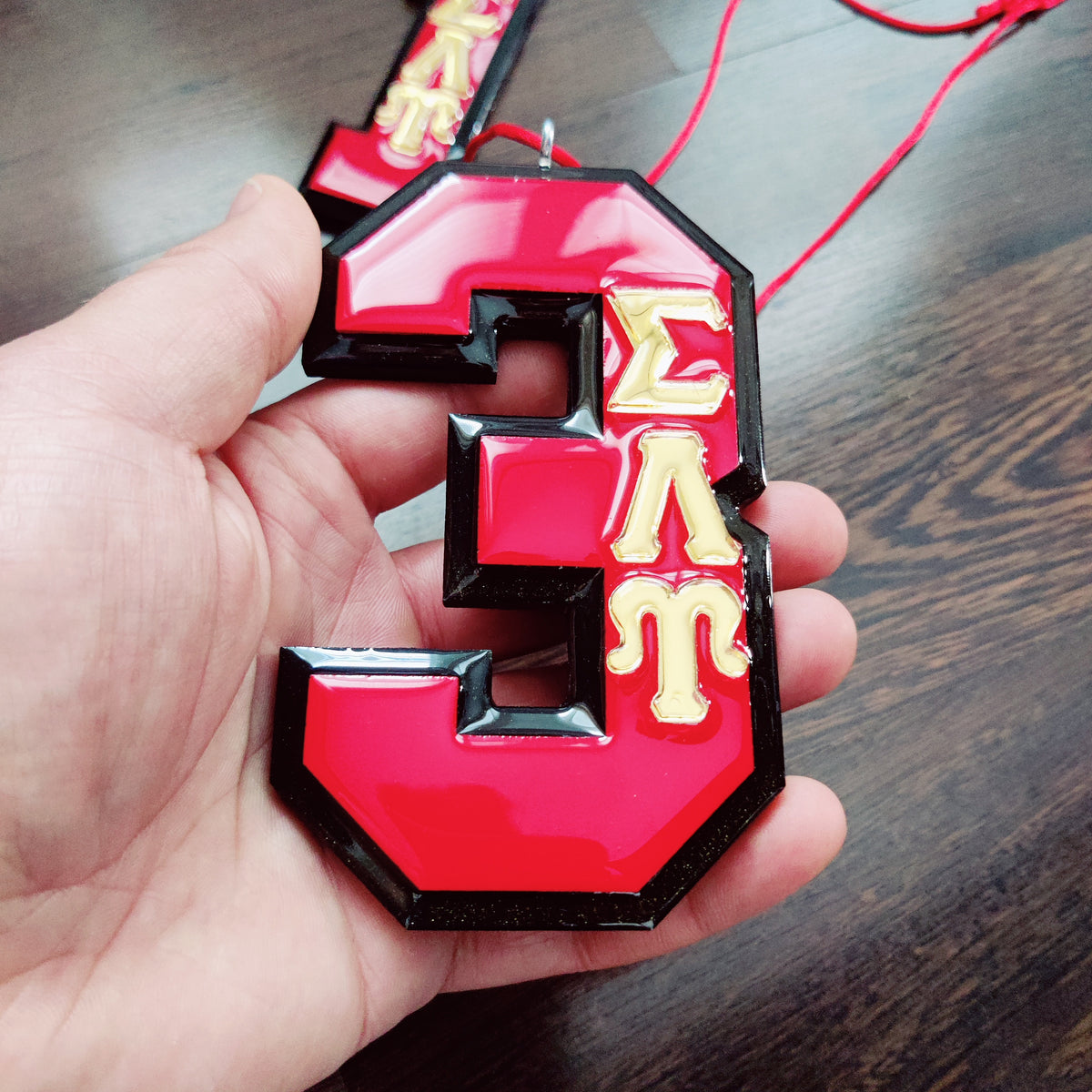 SLU Glass Glazed Number Tiki