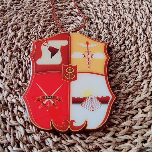 LUL Full Color Crest Glass Glazed Tiki