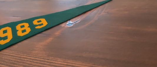Girasol Felt Pennant Flag | 12"x30" Vintage Two-Tone Vinyl Design