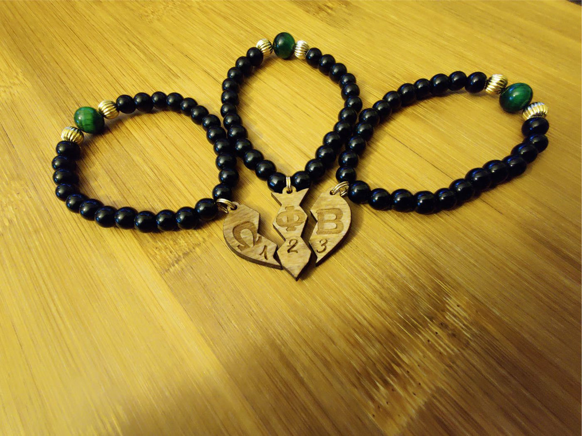 Dangle Three Way Split Heart Bracelet