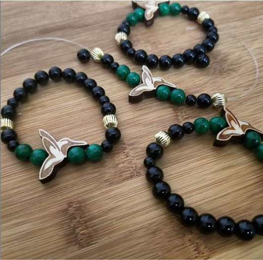 Glass Glazed Hummingbird Bracelet