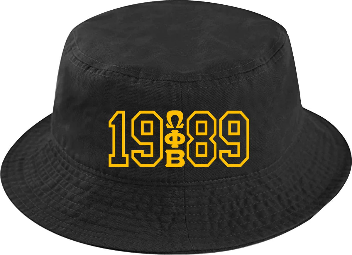 19 Omega Phi Beta 89 Bucket Hat