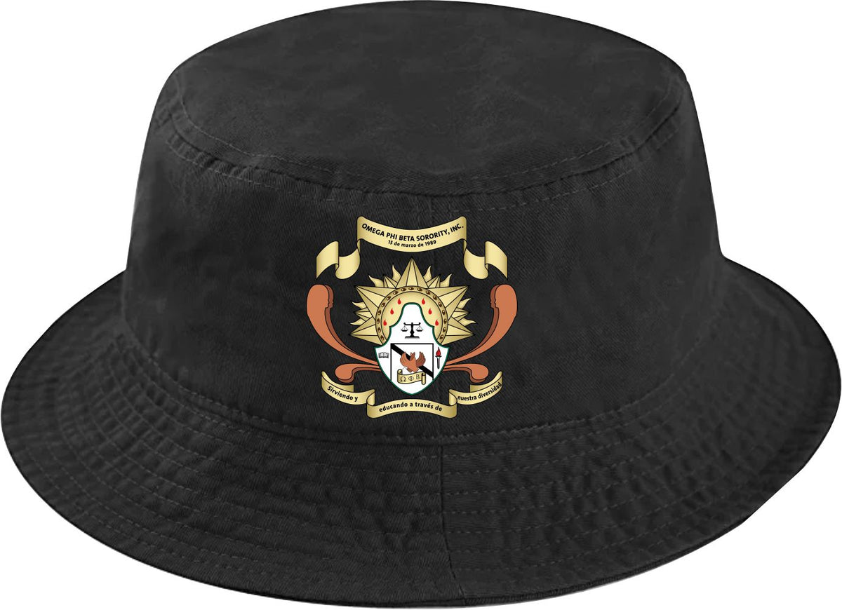 Omega Phi Beta Crest Bucket Hat