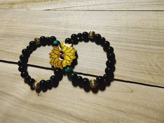 Split Sunflower Glazed Bracelet